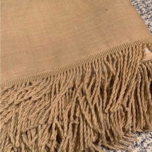 NWOT Ballard Designs Burlap Day bed skirt